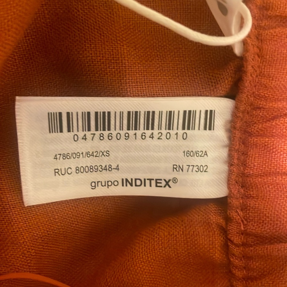 NEW ZARA ZW Collection 100% Linen Palazzo Trousers Pants 4786/091/642 - Picture 9 of 13